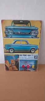 Blikken Bord NSU Prinz 1000 TT - 20x30 cm, Ophalen of Verzenden, Nieuw