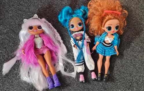 3 grote L.O.L. surprise poppen, Kinderen en Baby's, Speelgoed | Poppen, Gebruikt, Overige typen, Ophalen