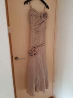 Prachtige champagne kleur feestjurk galajurk bruidsjurk, Galajurk, Beige, Ophalen of Verzenden, Zo goed als nieuw