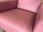 Showmodel Jori Pronto fauteuil Roze Leer Design stoel, Huis en Inrichting, Fauteuils, Nieuw, Leer, Ophalen of Verzenden, 75 tot 100 cm