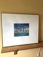 Ingelijste plaat van Toon Tieland, Antiek en Kunst, Ophalen