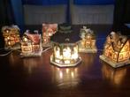 Kersthuisjes met Verlichting - Compleet Dorp!, Diversen, Kerst, Ophalen, Gebruikt