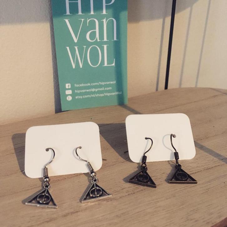 Harry potter, Sieraden, Tassen en Uiterlijk, Oorbellen, Nieuw, Hangers, Overige materialen, Zilver, Ophalen of Verzenden