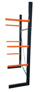 250cm Hoge draagarmstelling 7-delig. Armen 60cm. Enkelzijdig, Doe-het-zelf en Verbouw, Metalen, Ophalen, Gebruikt, IJzer