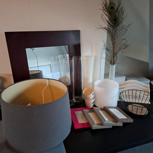Diverse woonaccessoires, Huis en Inrichting, Woonaccessoires | Vazen, Zo goed als nieuw, Overige kleuren, Minder dan 50 cm, Glas