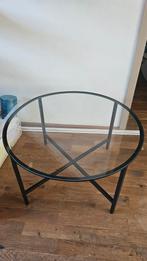 ikea salontafel vittsjo rond zwart, Huis en Inrichting, Ophalen, Gebruikt, Rond