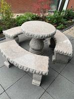 Granieten Tuinset - Rond, Tuin en Terras, Picknicktafels, Ophalen, Gebruikt, Rond, Overige materialen