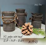 Houten Deco Set: Nepalese Potjes & Meer 10% korting, Ophalen of Verzenden