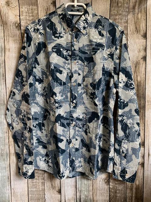 Super gaaf Denham overhemd (Maat M), Kleding | Heren, Overhemden, Nieuw, Halswijdte 39/40 (M), Blauw, Verzenden