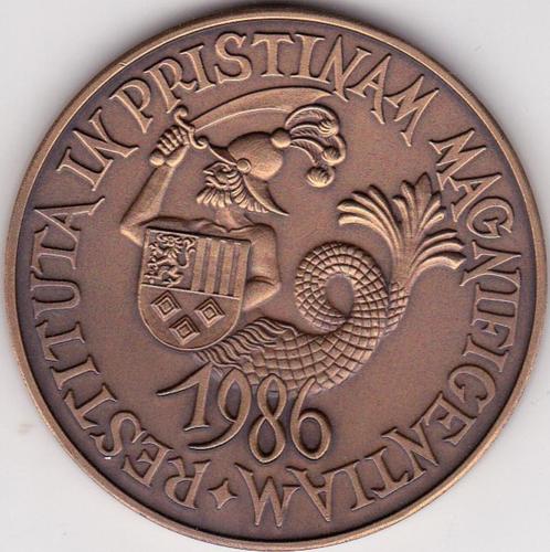 BERGEN OP ZOOM MARKIEZENHOF 1986, Postzegels en Munten, Penningen en Medailles, Overige materialen, Verzenden