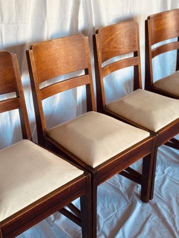 Eetkamerstoelen hout Art Deco Haagse school beschikbaar voor biedingen