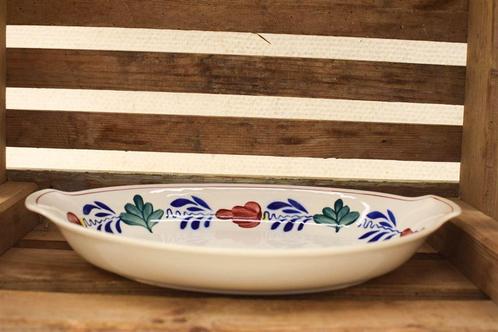 Boch Boerenbont ovale porseleinen schaal 46690, Huis en Inrichting, Keuken | Servies, Gebruikt, Schaal of Schalen, Wedgwood, Aardewerk
