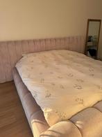 Boxspring bed met teddystof, Ophalen of Verzenden