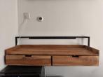 Bureau "Jeppe" -  mangohout met metaal, Huis en Inrichting, Bureaus, Ophalen, Zo goed als nieuw