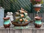 Decoratief Schip met Twee Vintage Vazen, Ophalen