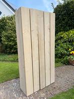 Kast steigerhout met planken, Huis en Inrichting, Kasten | Wandmeubels, 25 tot 50 cm, Minder dan 150 cm, Gebruikt, 200 cm of meer