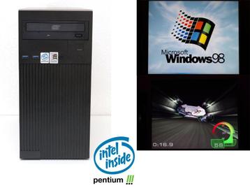 Intel Pentium III Windows 98 retro game pc beschikbaar voor biedingen