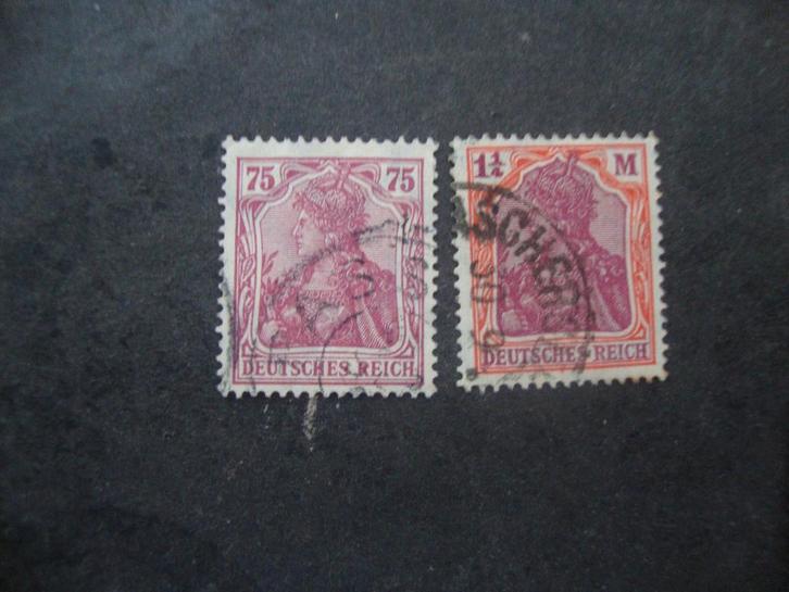 Duitse Rijk serie 197-198 Gestempeld,, Postzegels en Munten, Postzegels | Europa | Duitsland, Gestempeld, Overige periodes, Ophalen of Verzenden