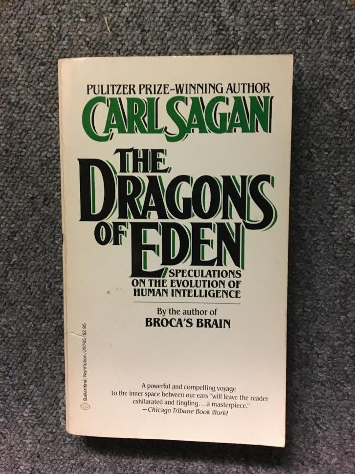 The Dragons of Eden (Engels) ; door Carl Sagan #USA, Boeken, Literatuur, Gelezen, Amerika, Ophalen of Verzenden