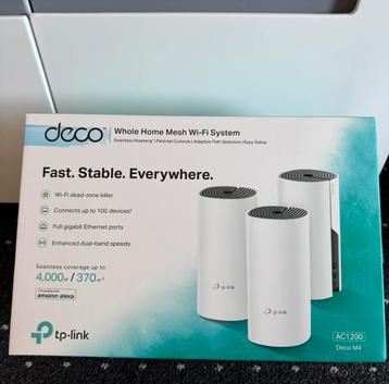 Deco M4 TP link 3 set wifi versterkers beschikbaar voor biedingen