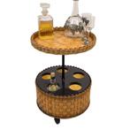 Rotan barwagen jaren 60 mid century, Ophalen, Gebruikt