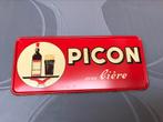 Picon avec biere reclamebord metaal, jaren+-'60, Ophalen of Verzenden, Zo goed als nieuw, Reclamebord