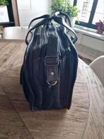 heren kantoor office tas leer leder  aktetas black zwart, Computers en Software, Laptoptassen, Ophalen of Verzenden, Zo goed als nieuw