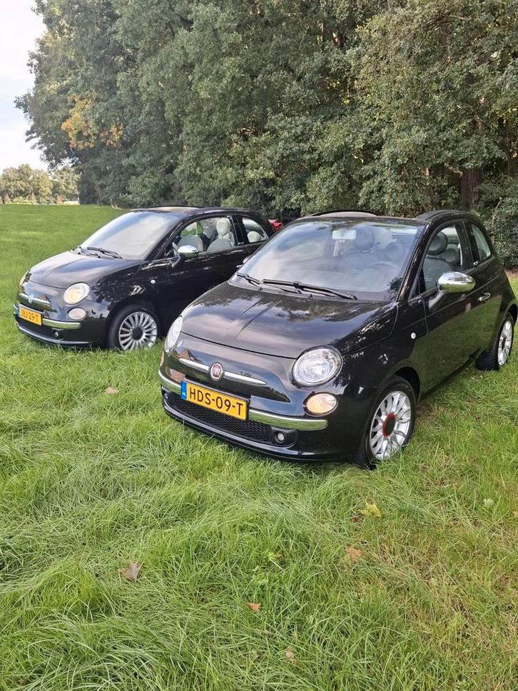 2 x fiat 500 cabrio 2012, Auto's, Fiat, Particulier, Hatchback, Geïmporteerd, Zwart, Ophalen