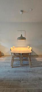IKEA VOXLOV Eettafel + VOXLOV stoelen ZGAN Japandi, Ophalen, 50 tot 100 cm, Zo goed als nieuw, Vijf personen of meer