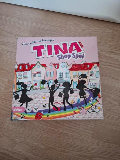 Tina shop spel, Hobby en Vrije tijd, Gezelschapsspellen | Bordspellen, Zo goed als nieuw, Een of twee spelers, Drie of vier spelers