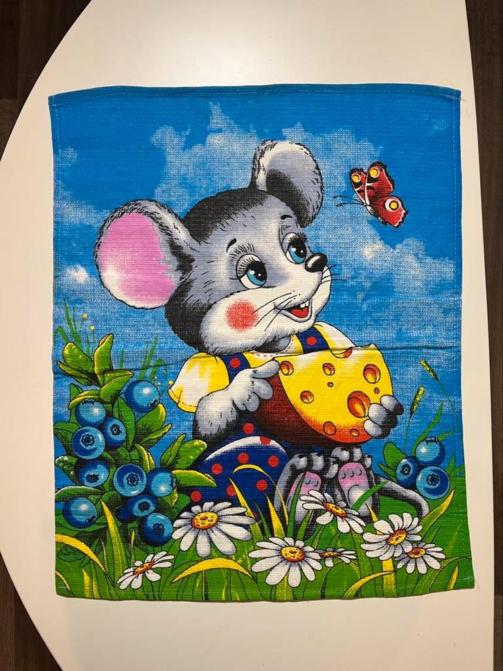 Vintage Theedoek, Antiek en Kunst, Antiek | Kleden en Textiel, Ophalen of Verzenden