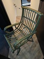 Rotan stoel groen - zeer goede staat, Gebruikt, Eén, Ophalen, Overige kleuren