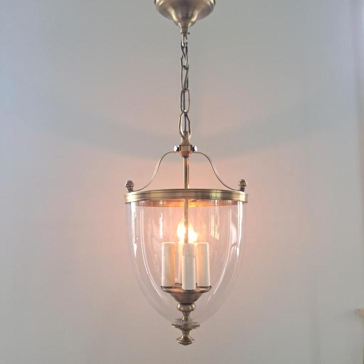 Martinez Y Orts Hanglamp, Spanje., Huis en Inrichting, Lampen | Hanglampen, Zo goed als nieuw, Minder dan 50 cm, Glas, Metaal