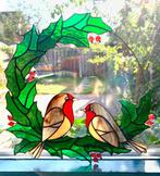 Raamhanger roodborstje glas in lood tiffany, Huis en Inrichting, Ophalen of Verzenden, Nieuw