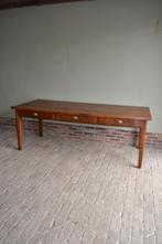 Prachtige grote antieke eiken eettafel met 6 laden 220x93x78, Verzenden