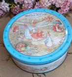 Mooie brocante (koek)trommel, konijntjes, Beatrix Potter, Verzamelen, Blikken, Ophalen of Verzenden, Gebruikt, Overige