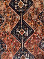 Perzische tapijt Ghashghai 310*226 cm (handgeknoopt), Zwart, Wol, 200 cm of meer, Ophalen of Verzenden