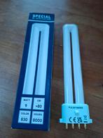 2x Nieuwe PLS 9 Watt Spaarlamp, Minder dan 30 watt, Nieuw, Bipin of Steekvoet, Ophalen of Verzenden