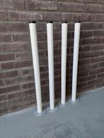 4 tafelpoten aluminium wit, Ophalen, Minder dan 50 cm, 50 tot 100 cm, Rond