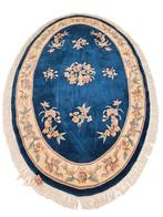 Handgeknoopt Oriental wol Aubusson tapijt ovaal 180x288cm, Huis en Inrichting, Stoffering | Tapijten en Kleden, Crème, 150 tot 200 cm