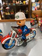 blikken politie motor windup's moving action Japans 2 stuks, Verzamelen, Speelgoed, Ophalen of Verzenden, Zo goed als nieuw