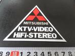 sticker mitsubishi ktv video hifi stereo, Verzamelen, Ophalen, Zo goed als nieuw, Bedrijf of Vereniging