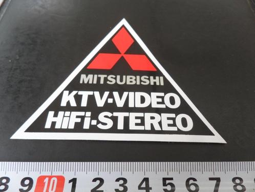 sticker mitsubishi ktv video hifi stereo, Verzamelen, Stickers, Zo goed als nieuw, Bedrijf of Vereniging, Ophalen