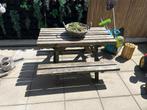 Picknick tafel kinderen, Tuin en Terras, Picknicktafels, Ophalen, Gebruikt, Rechthoekig, Hout