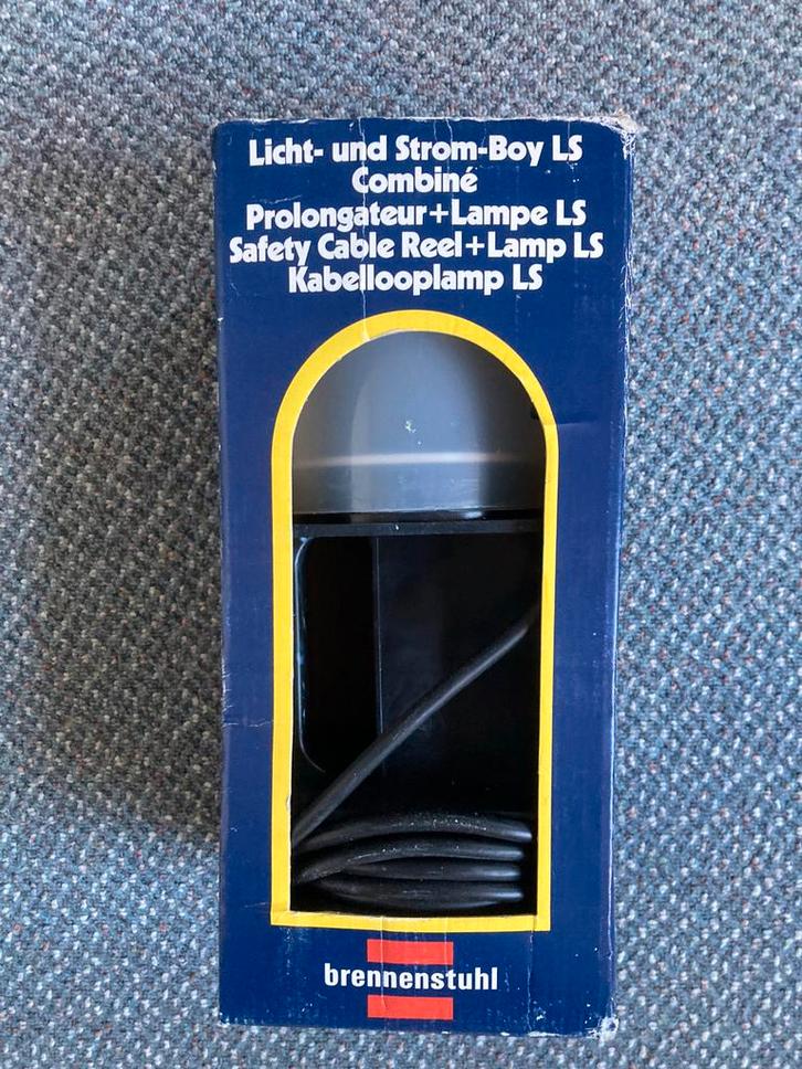 BRENNENSTUHL campinglamp voorzien van een stekkerdoos, Caravans en Kamperen, Kampeeraccessoires, Gebruikt, Ophalen of Verzenden