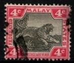 Mooi kavel Commonwealth Malaya HZZ204., Verzenden, Gestempeld