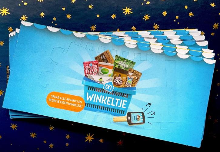 13 stuks ongebruikte AH boodschappen mini's, Verzamelen, Supermarktacties, Albert Heijn, Verzenden