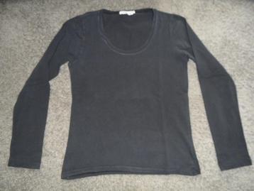Zwart damesshirt, maat XS, Innovative Clothes