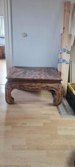 Antieke Opium Salontafel Vierkant, Huis en Inrichting, Tafels | Salontafels, Ophalen, Gebruikt, 50 tot 100 cm, Vierkant