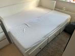 Ikea Hemnes Uitschuifbed - Wit, Ophalen, Wit, Tweepersoons, Scandinavisch
